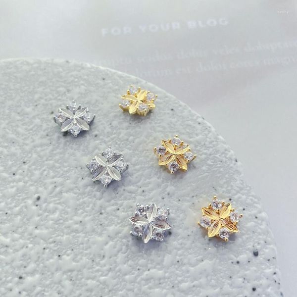 Decorazioni per unghie 10 pezzi Corea parti 2023 Ciondoli in argento oro stile viola che vendono accessori per unghie