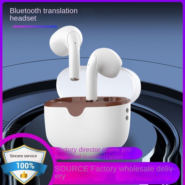 B32 Cuffie per traduzione vocale intelligente in-ear Traduttore di traduzione multilingue Cuffie Bluetooth wireless con riduzione del rumore