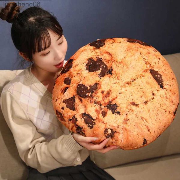 Cushion/Decorative Soft and Comfortable Plush Toy Sand Biscuits Chair Cushion Breathable Simulation Biscuit Throw R231117