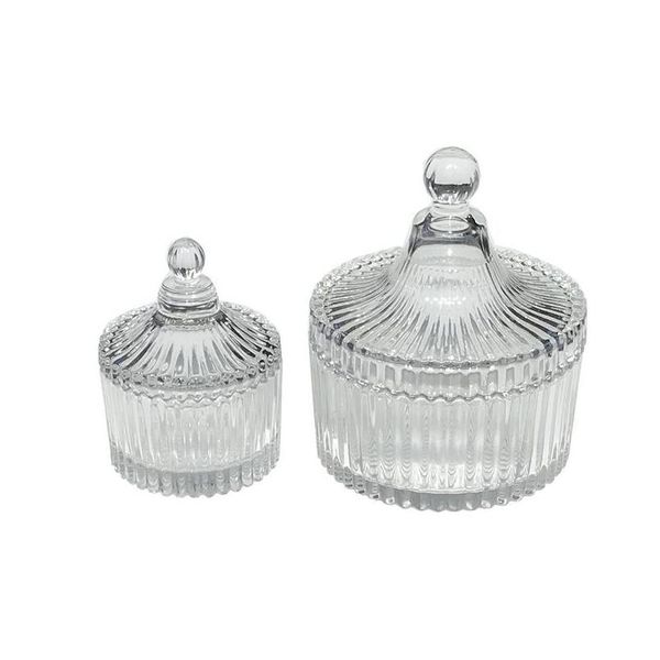 Titulares de vela de vidro suporte de vela de casamento mesa de jantar peça central suporte pequeno tealight castiçal home drop entrega home dh37y