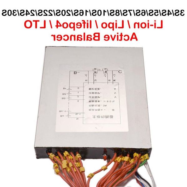 Бесплатная доставка 3A Литий-ионный Lipo Lifepo4 LTO Аккумуляторная батарея Активная балансовая плата BMS Balancer Эквалайзер передачи энергии 3S 4S 7S 8S 10S 13S 16S 24S Inpx