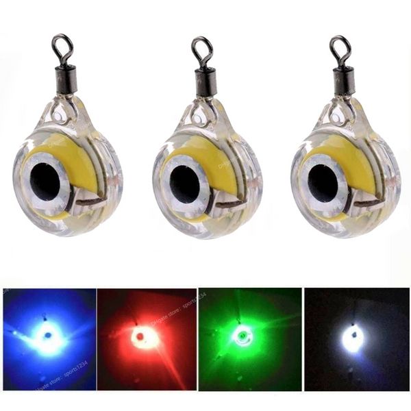 1/3/5 pçs mini isca de pesca luz led gota profunda subaquática forma olho pesca lula isca de pesca isca luminosa para atrair peixes pesca iscas de pesca isca de pesca