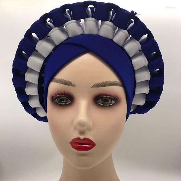 Roupas étnicas 2023 Turbans africanos de moda para mulheres prontas para usar automaticamente gele headties nigeriano aso oke categor envolve o casamento tradicional