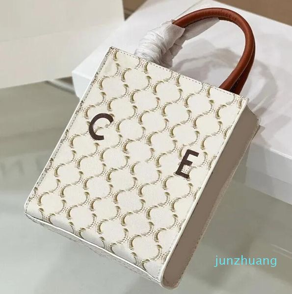 New Mini Canvas Totes Bag Borsa da donna Split Crossbody Bags Thread Letter Triomphe Pr23 nting Cinghia da cintura staccabile Fashion Lady Purse