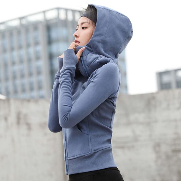 Lu Lu Hizalama Limon Yoga Kıyafet Kadın Ceketleri NWT Gym Egzersiz Giyim Sporları ve Eğlence Rüzgar Çekme Eğitimi Terek shirt Wear Hood Ücretsiz Nakliye Jogger