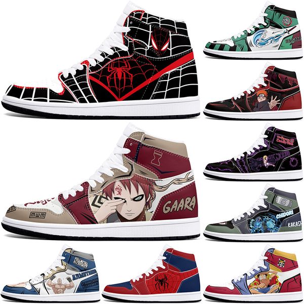 DIY Classics Özel Ayakkabı Spor Basketbol Ayakkabıları 1S Erkek Kadın Antiskid Anime Serin Moda Özelleştirilmiş Figür Sneakers 36-48 360041