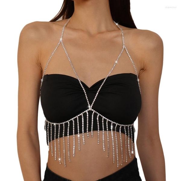 Gürtel Brustklammer BraChain Halskette Sexy Body Chain Bras Bikinis JewelryBra Drop