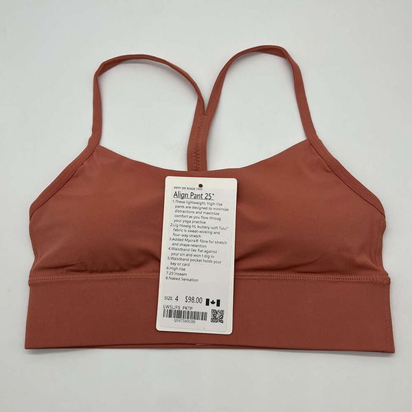 Sutiã feminino Lu Align à prova de coleção, esportivo feminino Aptidão, sutiã de treinamento de corrida ao ar livre, secagem rápida, roupa íntima respirável, jogger Lemon Lady Gry, esportes para meninas