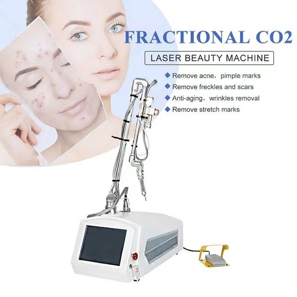 Rimozione della cicatrice laser frazionata a CO2 Rimozione delle smagliature Laser Skin Resurfacing Ringiovanimento vaginale Trattamento dell'acne Rimozione della talpa con 3 teste