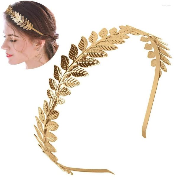 Copricapo Fasce in foglia oro argento Accessori per capelli da sposa da sposa per le donne Corona diademi copricapo copricapo gioielli