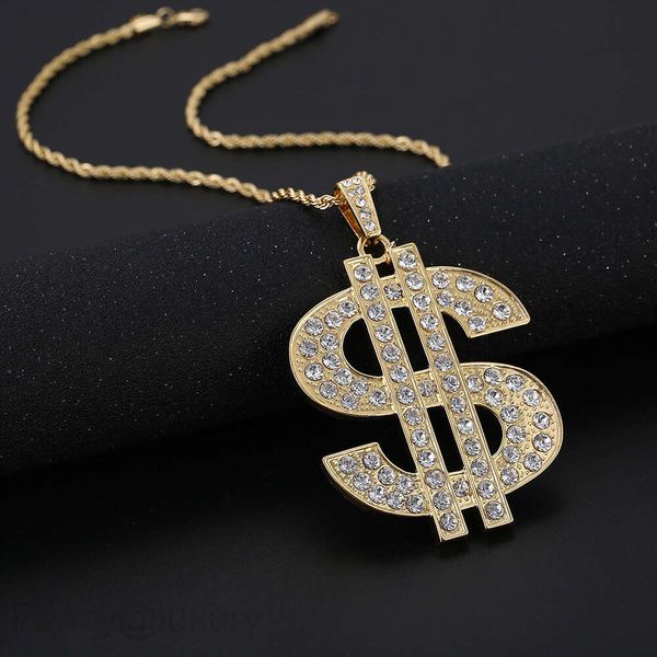 Gioielli hip hop popolari hiphop Dollaro americano Coltello da dollaro americano Collana pendente Collana pendente da uomo hip hop