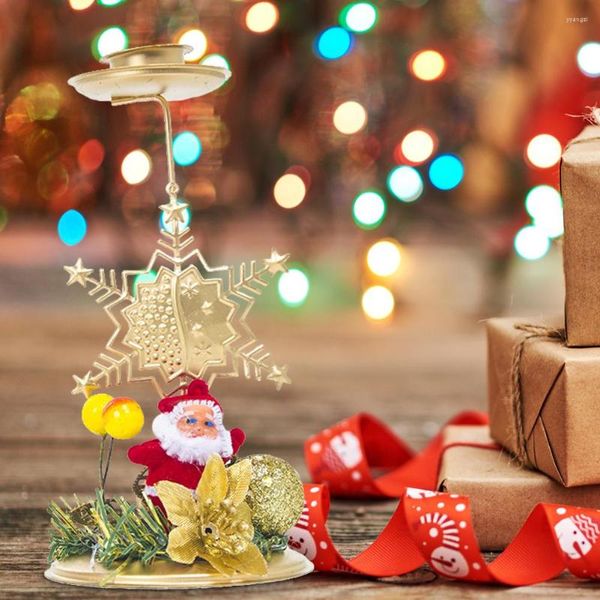 Kerzenhalter Weihnachtsdeko Einweihungsgeschenke Eisenständer Halter für Dining Party Festival Fitting Home Table Crafts