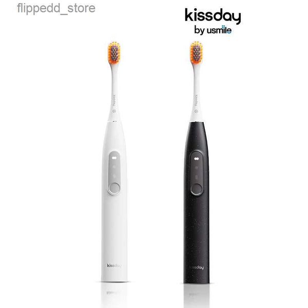 Spazzolino da denti Kissday k1 spazzolino elettrico sonoro per la tecnologia pulita della velocità degli adulti a basso rumore di tipo C ricaricabile 60 giorni di durata Q231117