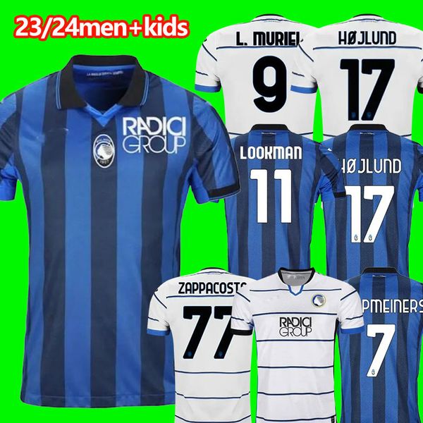 23 24 Atalanta FC Maglie da calcio da uomo 2023 2024 PALOMINO LOOKMAN EL BILAL KOOPMEINERS PASALIC ROON BAKKER DE KETELAERE HOLM Home Away Football