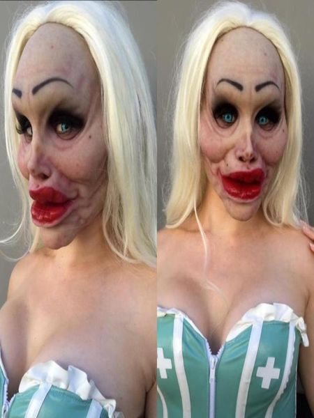 Another Methe Elder Halloween Holiday Funny Masks Supersoft Ugly Old women Adult Mask Children Doll Toys For Adults Kids Gift8760846