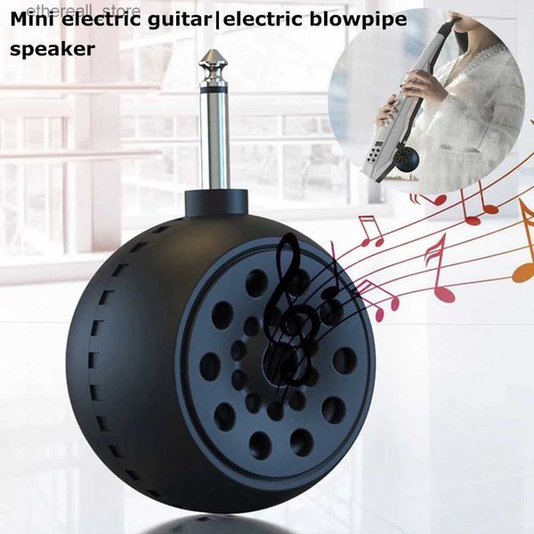 Handy-Lautsprecher Mini-Bluetooth-Lautsprecher Drahtlose Musik-Soundbox Tragbarer Lautsprecher mit 6,35-mm-Adapter für E-Gitarre Elektrisches Blasrohr Q231117