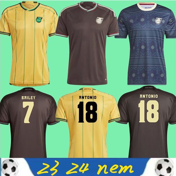 2023 футбольные майки Ямайки 23 24 национальная футбольная команда Бейли АНТОНИО РИД Николсон ЛОУ МОРРИСОН домашняя тренировочная рубашка персонализированные футбольные рубашки