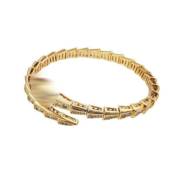 Дизайнерский браслет, Роскошный модный женский браслет с бриллиантом и змеиной костью, браслет в форме змеи, красный браслет INS, новая мода