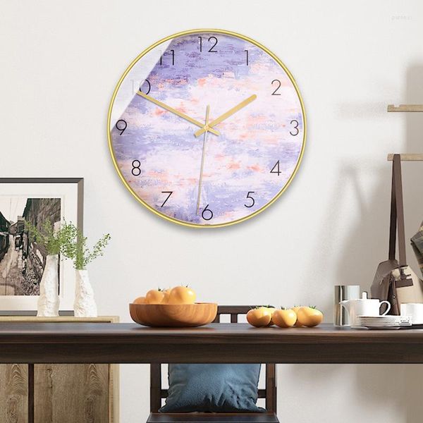 Wanduhren Art Clock Living Room Home Fashion Creative Mute Light Luxury Modern Minimalist Decoration Table Hanging On The