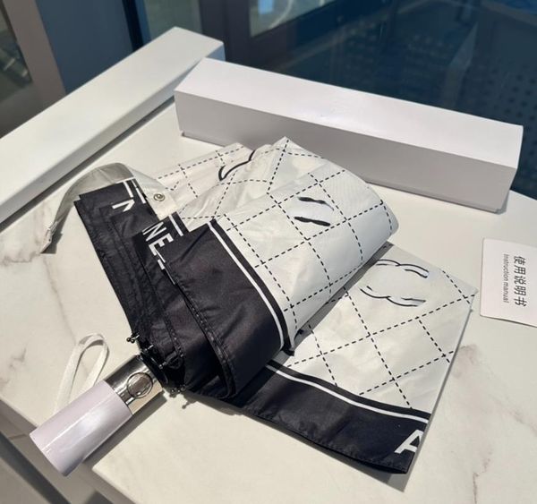 Projetar novo estilo moda de luxo automático automático dobrável guarda-chuva revestido de vinil UV guarda-chuva de guarda-chuva por atacado
