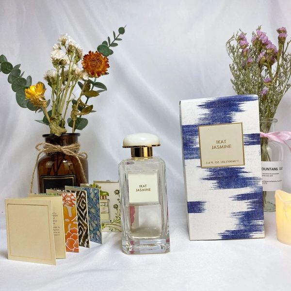 Neutro, cheiro agradável perfume 100 ml EDP spray atomisateur alcaçalhos solar jasmim ikat jasmim mediterrâneo madressukle 100ml de alta qualidade entrega rápida grátis