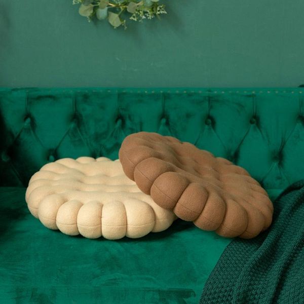 Kissen/dekorative runde Kekse weich verdicken Sitzlehne kurz Plüsch Boden Erkerfenster Pad für Home Office Küche Tatami M