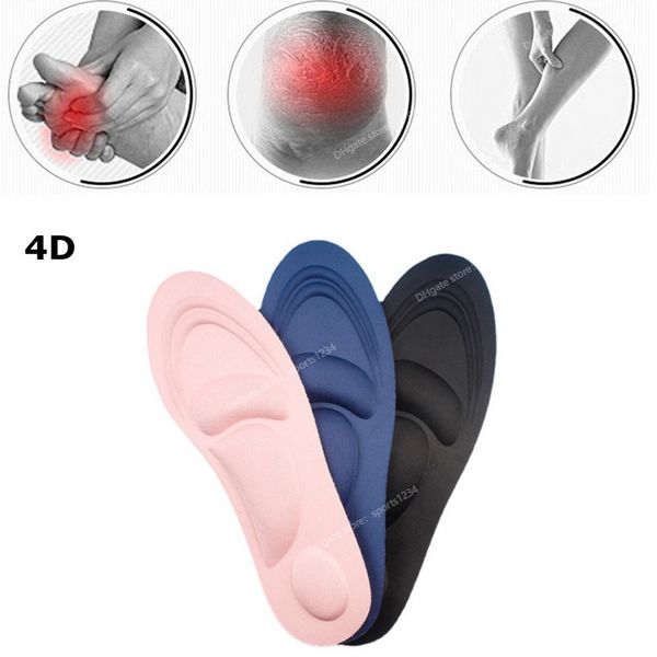 1 Paio Solette Uomo Donna Morbida Spugna Sollievo Dal Dolore Memory Foam 4D Solette Ortopediche Scarpe Piedi Piatti Sostegno Dell'arco plantare Soletta Sport Pad Campeggio Trekking Solette