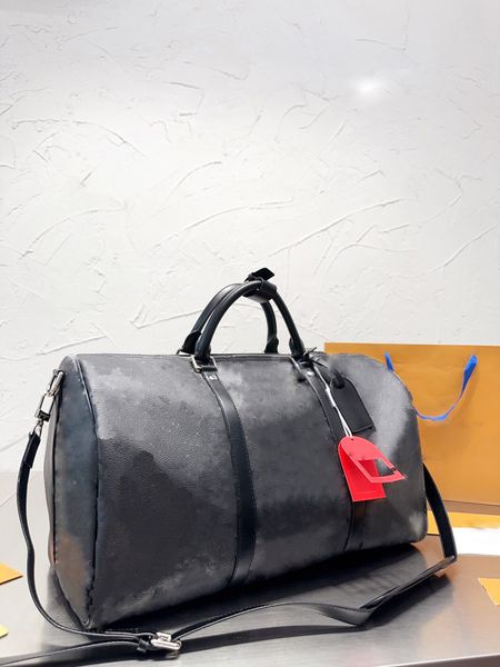 Saco de viagem Luxurys Bolsas Bolsa de Ombro Duffle Bag Homens Mulheres Moda Designer Bag Grande Capacidade Bolsa Clássico Impresso Revestido De Lona De Couro Saco De Viagem Embarque