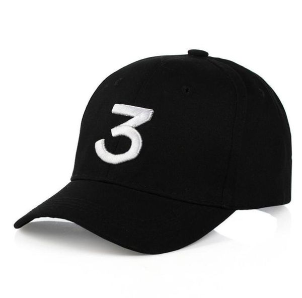 New Chance The Rapper 3 Dad Hat Berretto da baseball Strapback regolabile Cappellini da baseball NERI5628785