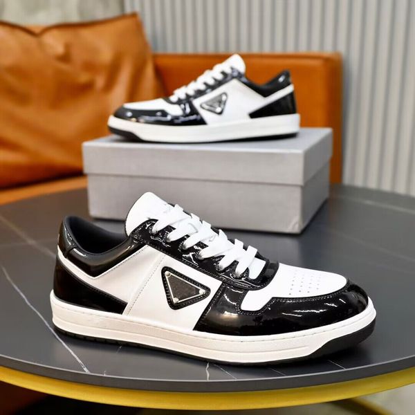 2024 Novo Top Luxury Mens Downtown Sneakers Sapatos Plataforma Sole Trainers Conforto Calçado Repelente de Água Baixo-top Casual Flats Luxo Sapato Esportivo EU38-46 Com Caixa