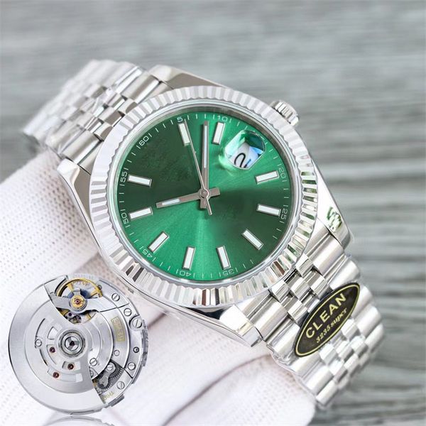 41mm Relógios Mens Rolx Relógio Homens Automático Cal.3235 Movimento À Prova D 'Água 904L Aço Data Cerâmica Mergulho Mar Esporte Cristal Luxo Designer Superclones Relógios de Pulso