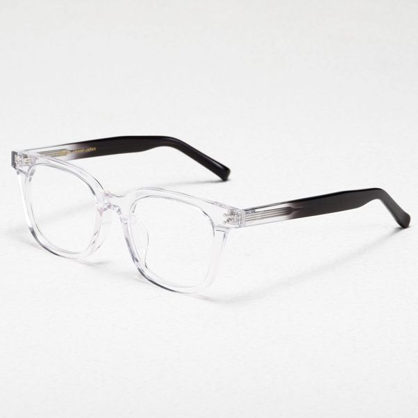 Optische Brillen für Männer und Frauen, Retro-Designer NN-107, modische Acetat-Fiberglas-Rahmen, europäische und amerikanische quadratische Anti-Blaulicht-Linsenplatte mit Box