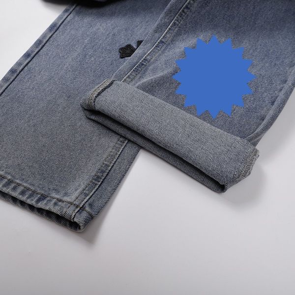 Jeans 2023 Kadın Erkekler İçin Tasarımcı Eski Yıkalı Pantolon Yapıyor Düz Pantolon Kalp Mektup Baskılar Kadın Man Tarzı Bottomları.NVMH