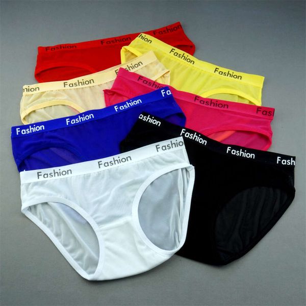 2 Stück ultradünne transparente Mesh-Unterwäsche für Damen, viele sexy Höschen, Intim-Dessous, erotische Nylon-Slips