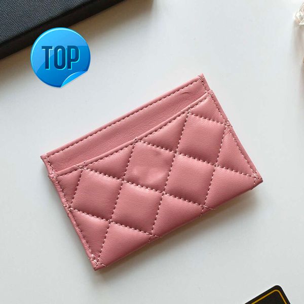 Designer bolsa rosa designer saco cartão titular carteira de alta qualidade couro genuíno pele de carneiro ou couro c carta ouro metálico trabalho escritório luxo6