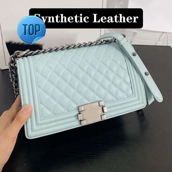 Crossbody Tasarımcı Çanta Ucuz Küçük Siyah Omuz Çantası Bayanlar Altın veya Gümüş Zincirle Uzun Kayış Çantası 25cm Luxurys Çantalar6