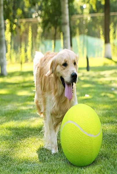 Lanciatore di palline da tennis per cuccioli di cane da compagnia gigante da 95 pollici Lanciatore di palline da tennis Gioca a forniture di giocattoli Sport all'aria aperta con gomma naturale5904862