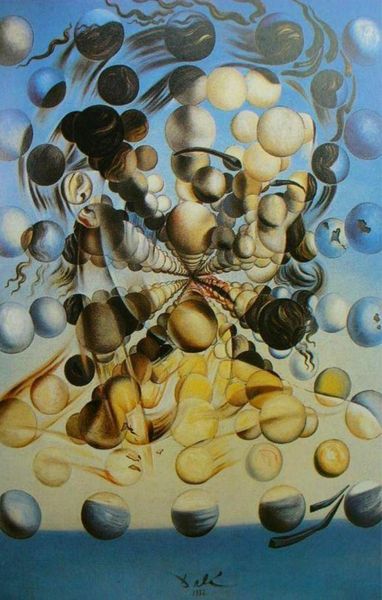 Salvador Dali Galatea of the Spheres Gemälde Kunstfilmdruck Seidenposter Home Wall Decor 60x90cm2553403