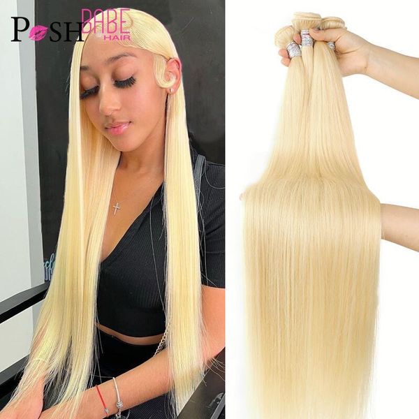 Percrícios de renda 613 Mel Blonde Color Hair Pacote Brasileiro 8 40 polegadas Remy Humano Remy pode comprar 1 3 4 Deal 230417