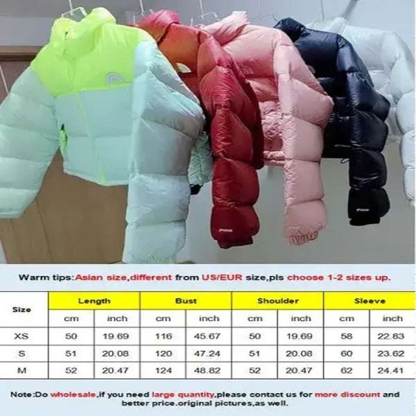 2023 designer recortado jaqueta para mulheres leve puffer inverno moda magro estilo espartilho casacos novos produtos clássico atacado 2 peças 10% dicount