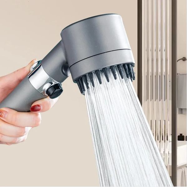 Cabezales de ducha para baño Masaje Spa Cabezal presurizado 3 modos Filtro de alta presión Lluvia OneKey Stop Boquilla de pulverización Accesorios 231117