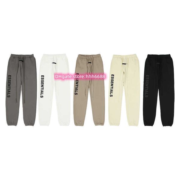 Iskd 2023 Nuovi pantaloni da uomo e da donna High Street Brand Essentialsweatpant Doppia linea lettere disegnate Cord Legging Long Plus