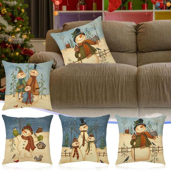 Kissenbezüge für Weihnachtsdekorationen, 4er-Set – Xmas Series Cover Satin Body Pillowcase With Zipper #t1g