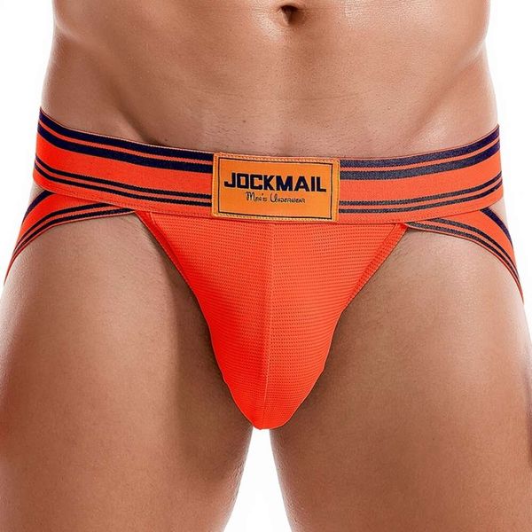 Erkekler Panties Jockstrap iç çamaşırı eşcinsel tanga adam brifings supants Seksi örgü poşet cuecas tanga homme g iplik