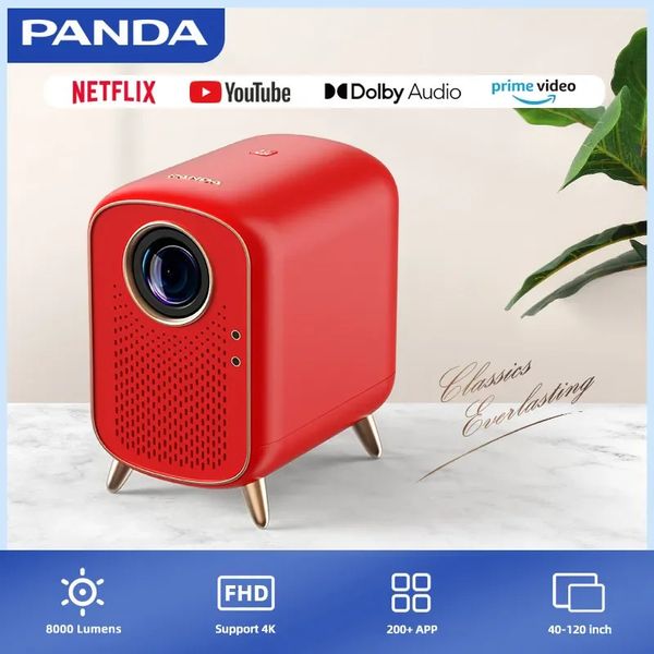 Altri dispositivi elettronici PANDA Stella Portatile 8000 lumen Smart Mini WIFI Bluetooh Real 1080P Full HD Netflix Dolby LED Schermo grande 231117