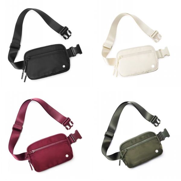 Ayarlanabilir Bumbag Crossbody Göğüs Çantaları Her Yerde Fanny Paketler Tasarımcı Naylon Erkekler Kadın Borse Açık Sak Günlük Bel Çantaları Yoga Spor Siyah XB083