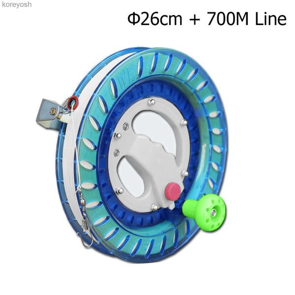 Accessori per aquiloni Bobina per aquiloni Avvolgitore Ruota antincendio Stringa Maniglia volante Strumento Stringa intrecciata Linea Impugnatura rotonda esterna per aquiloni volanti Linea 200/400 / 700ML231118