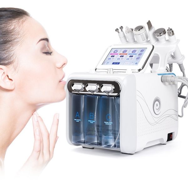 Güzellik Ekipmanları 6in1 H2-O2 Hydra Dermabrazyon Aqua Peel RF Bio-Lifting Yüz Hidro Su Mikrodermabrazyon Yüz Kaldırma Makinesi Makinesi