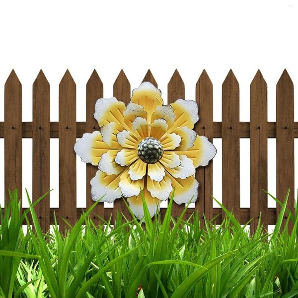 Flores decorativas jardim metal jardim de verão decoração de flores de flores de grama ao ar livre decorações de casamento artificial para recepção fora