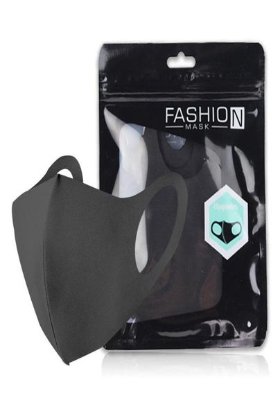 Maschera per bocca da ciclismo antivento e antipolvere di alta qualità Nero Moda lavabile protettiva per il viso in cotone riutilizzabile per adulti Anti Dus8303213